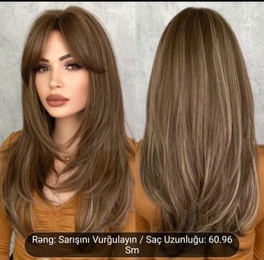 Məhsul: Uzun laylı parik – sarışın vurğulu qəhvəyi - Stil: Ön hissədə lalafo.az -da Məhsul: Uzun laylı parik – sarışın vurğulu qəhvəyi - Stil: Ön hissədə