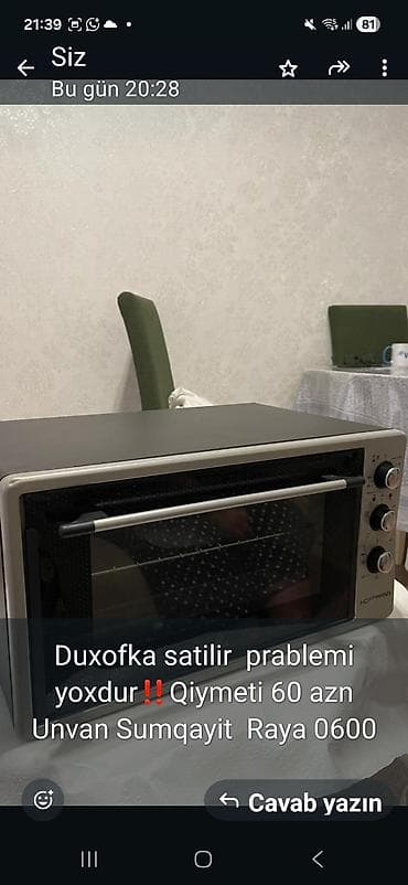 Hoffmann markalı elektrik mini-duxovka. Xüsusiyyətlər: - Ön şüşə qapı lalafo.az -da Hoffmann markalı elektrik mini-duxovka. Xüsusiyyətlər: - Ön şüşə qapı