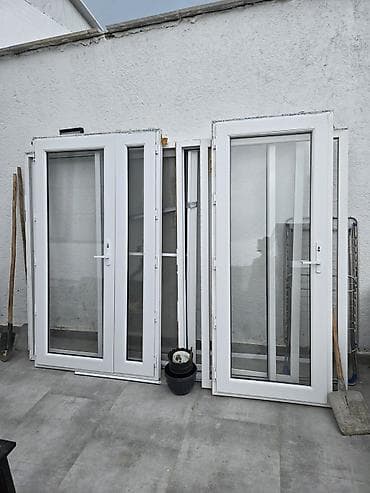 раздвижные: PVC şüşəli qapı və pəncərə dəsti - Material: ağ rəngli PVC profil - at lalafo.az — 3 раздвижные: PVC şüşəli qapı və pəncərə dəsti - Material: ağ rəngli PVC profil - — 3