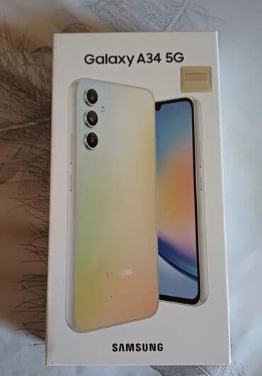 Samsung Galaxy A34 5G, 128 GB, rəng - Gümüşü, İki sim kartlı lalafo.az -da Samsung Galaxy A34 5G, 128 GB, rəng - Gümüşü, İki sim kartlı
