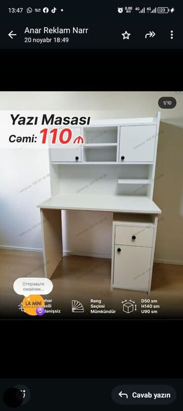 Düz masa, Stulsuz, Polkalı, Siyirməli, Sadə laminat lalafo.az -da Düz masa, Stulsuz, Polkalı, Siyirməli, Sadə laminat