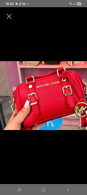 Michael Kors çiyin çantası – qırmızı rəng teze etgetli hec götrulmeyib lalafo.az -da Michael Kors çiyin çantası – qırmızı rəng teze etgetli hec götrulmeyib