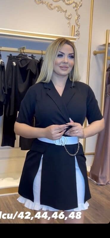 Bir defe geyinilib…. Qadın dəsti – qara üst və ətək kombini - Üst lalafo.az -da Bir defe geyinilib…. Qadın dəsti – qara üst və ətək kombini - Üst