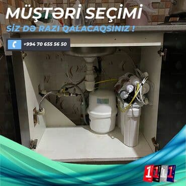 Фильтры для воды: Su filterleri. Cihaz 7 filtrdən ibarətdir. 8 litrlik çənlə təhciz at lalafo.az — 5 Фильтры для воды: Su filterleri. Cihaz 7 filtrdən ibarətdir. 8 litrlik çənlə təhciz — 5