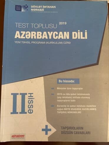 Məhsul: Azərbaycan dili üzrə test toplusu – II hissə (DİM, 2019), yeni lalafo.az -da Məhsul: Azərbaycan dili üzrə test toplusu – II hissə (DİM, 2019), yeni