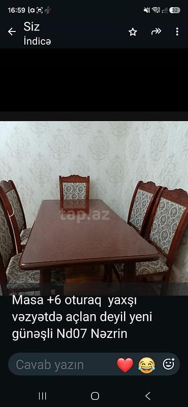 Б/у, 6 стульев at lalafo.az Б/у, 6 стульев