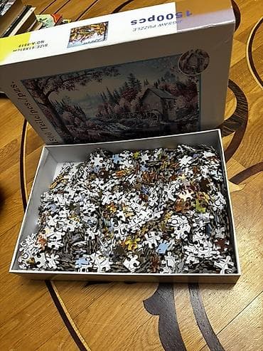 1500 hissədən ibarət puzzle - Mövzu: meşə mənzərəsi, çay kənarında lalafo.az -da 1500 hissədən ibarət puzzle - Mövzu: meşə mənzərəsi, çay kənarında