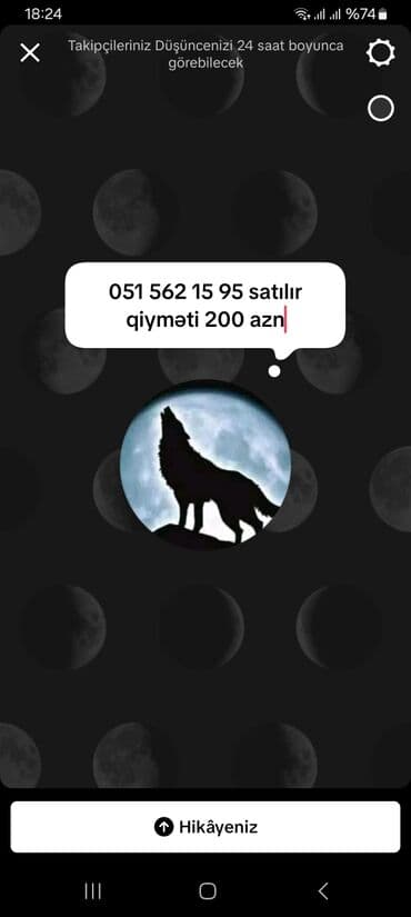 Canavar silueti və dolunay təsviri olan dekorativ şəkil. Bu şəkil hər lalafo.az -da Canavar silueti və dolunay təsviri olan dekorativ şəkil. Bu şəkil hər