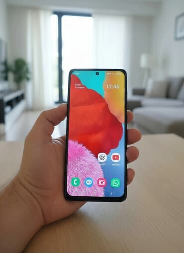 Samsung Galaxy A51, 64 GB, rəng - Qara, Barmaq izi lalafo.az -da Samsung Galaxy A51, 64 GB, rəng - Qara, Barmaq izi