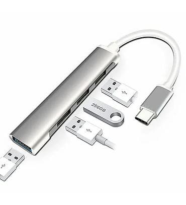 USB-C çoxportlu hub/adaptor - Giriş: USB Type‑C - Çıxışlar: 3x USB-A lalafo.az -da USB-C çoxportlu hub/adaptor - Giriş: USB Type‑C - Çıxışlar: 3x USB-A