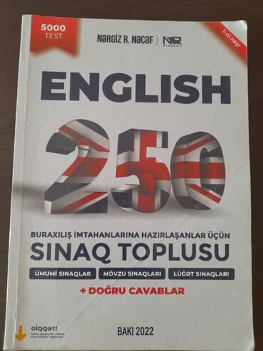 Nərgiz R. Nəcəf İngilis dili- 250 sınaq toplusu Yenidir, çox az lalafo.az -da Nərgiz R. Nəcəf İngilis dili- 250 sınaq toplusu Yenidir, çox az