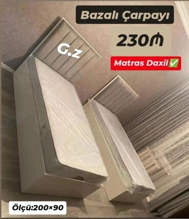 Təknəfərlik çarpayı, Bazalı, Matras ilə lalafo.az -da Təknəfərlik çarpayı, Bazalı, Matras ilə