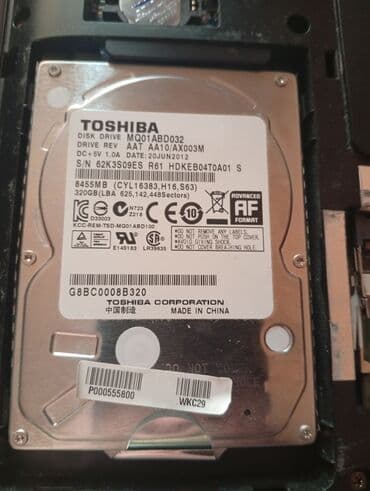 Daxili Sərt disk (HDD) Toshiba, 256 GB, 5400 RPM, 2.5", İşlənmiş lalafo.az -da Daxili Sərt disk (HDD) Toshiba, 256 GB, 5400 RPM, 2.5", İşlənmiş