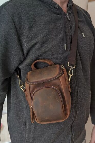 Мужская нагрудная сумка! Материал: 100% натуральная кожа! Новые сумки lalafo.az -da Мужская нагрудная сумка! Материал: 100% натуральная кожа! Новые сумки
