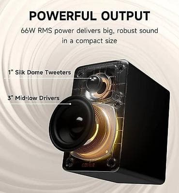 🎵 M60 Compact Desktop 2.0 Dinamikləri Həm simli, həm də simsiz lalafo.az -da — 6 🎵 M60 Compact Desktop 2.0 Dinamikləri Həm simli, həm də simsiz — 6