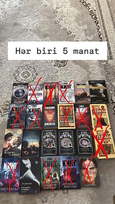 Kitablar – hər biri 5 manat Müxtəlif janrlarda rus dilində lalafo.az -da Kitablar – hər biri 5 manat Müxtəlif janrlarda rus dilində