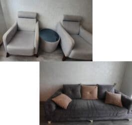 İşlənmiş, Divan, 2 kreslo, Pufik, Bazalı, Açılan lalafo.az -da İşlənmiş, Divan, 2 kreslo, Pufik, Bazalı, Açılan