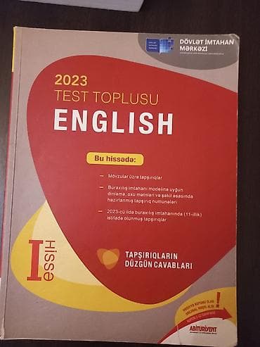 Məhsul: 2023 Test Toplusu – English (I hissə) Nəşriyyat: Dövlət lalafo.az -da Məhsul: 2023 Test Toplusu – English (I hissə) Nəşriyyat: Dövlət