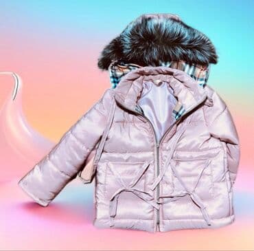 Пуховик детский розовый, пудровый красивый цвет.цена без опушки. мех lalafo.az -da Пуховик детский розовый, пудровый красивый цвет.цена без опушки. мех