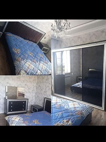 Двуспальная кровать, Трюмо, Тумба, Шкаф, Б/у at lalafo.az Двуспальная кровать, Трюмо, Тумба, Шкаф, Б/у