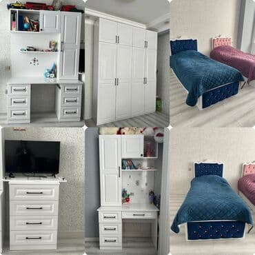 Oğlan və qız üçün, İşlənmiş, 2 təknəfərlik çarpayı, Komod, Yazı masası, Dolab lalafo.az -da Oğlan və qız üçün, İşlənmiş, 2 təknəfərlik çarpayı, Komod, Yazı masası, Dolab