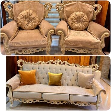 İşlənmiş, Mini-divan, 2 kreslo lalafo.az -da İşlənmiş, Mini-divan, 2 kreslo