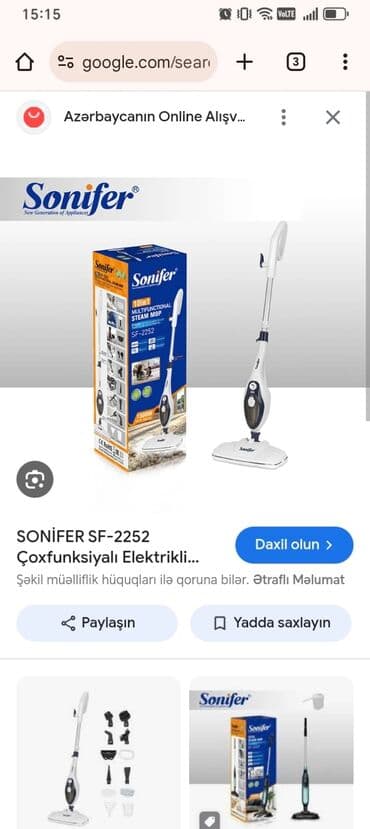 Tozsoran Sonifer, Quru təmizləmə, Kredit yoxdur, Ünvandan götürmə lalafo.az -da Tozsoran Sonifer, Quru təmizləmə, Kredit yoxdur, Ünvandan götürmə