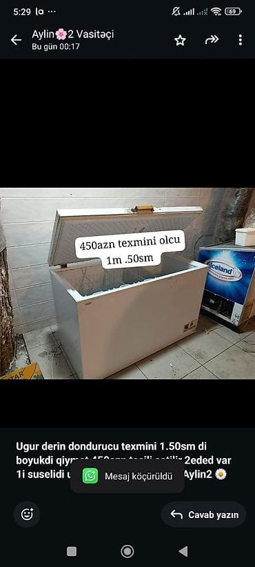 Qapalı dondurucu lalafo.az -da Qapalı dondurucu