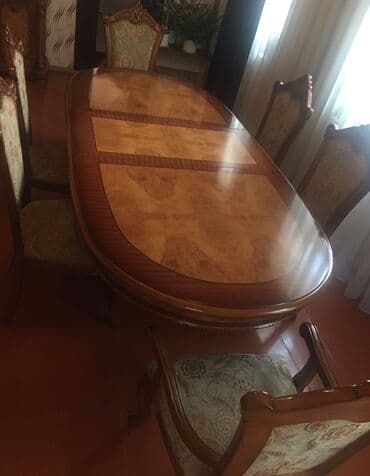Qonaq otağı dəsti .1 stol və 6 stul lalafo.az -da Qonaq otağı dəsti .1 stol və 6 stul