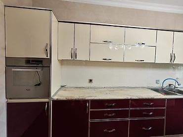 Mətbəx mebeli dəsti - Uzun xəttli dizayn: yuxarı və aşağı modullar lalafo.az -da Mətbəx mebeli dəsti - Uzun xəttli dizayn: yuxarı və aşağı modullar