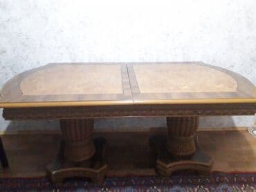 Qonaq masası, İşlənmiş, Açılan, Taxta, Oval masa lalafo.az -da Qonaq masası, İşlənmiş, Açılan, Taxta, Oval masa