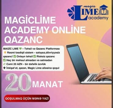 MAGIC LIME Academy – Onlayn Təhsil və Qazanc Platforması Yardım lalafo.az -da MAGIC LIME Academy – Onlayn Təhsil və Qazanc Platforması Yardım