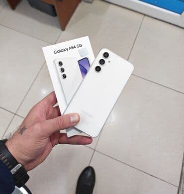 Samsung Galaxy A54 5G, 128 GB, rəng - Ağ, İki sim kartlı lalafo.az -da Samsung Galaxy A54 5G, 128 GB, rəng - Ağ, İki sim kartlı