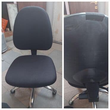 Ofis/desktop stulu - Rəng: qara - Oturacaq və arxa hissə: yumşaq lalafo.az -da Ofis/desktop stulu - Rəng: qara - Oturacaq və arxa hissə: yumşaq