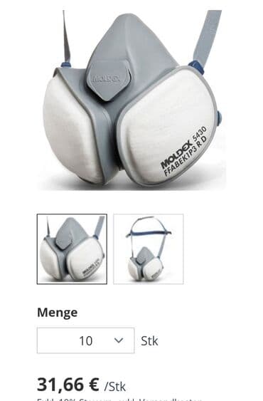 MOLDEX 5430 CompactMask – FFABEK1P3 R D yarımüz respiratoru - Model lalafo.az -da MOLDEX 5430 CompactMask – FFABEK1P3 R D yarımüz respiratoru - Model