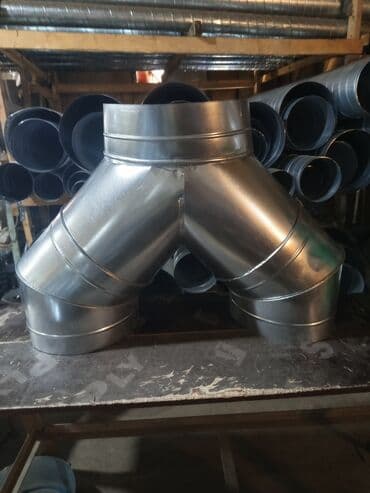 Havalandırma üçün sinklənmiş metal kanal və fitinqlər - Dairəvi və lalafo.az -da Havalandırma üçün sinklənmiş metal kanal və fitinqlər - Dairəvi və