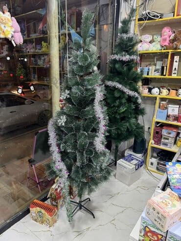 Süni Yeni il ağacı – klassik şam formasında, qarlı effektli uclu lalafo.az -da Süni Yeni il ağacı – klassik şam formasında, qarlı effektli uclu