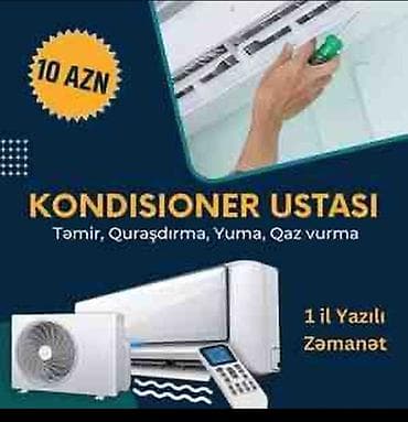 Təmir, Split kondisionerlər, Təmizləmə, Zəmanətlə lalafo.az -da Təmir, Split kondisionerlər, Təmizləmə, Zəmanətlə