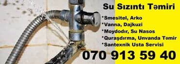 Su Sızıntıların Aşkarlanması Butun nov Santexnik Xidmətləri Sizin lalafo.az -da Su Sızıntıların Aşkarlanması Butun nov Santexnik Xidmətləri Sizin