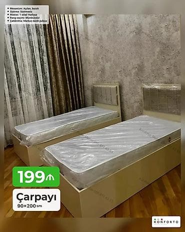 Çarpayı – 90×200 sm - Mexanizm: açılan, bazalı (alt hissə saxlama lalafo.az -da Çarpayı – 90×200 sm - Mexanizm: açılan, bazalı (alt hissə saxlama