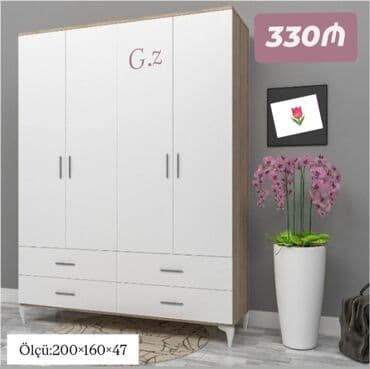 Açılan, 4 qapılı Düz dolab, Qarderob, paltar dolabı lalafo.az -da Açılan, 4 qapılı Düz dolab, Qarderob, paltar dolabı