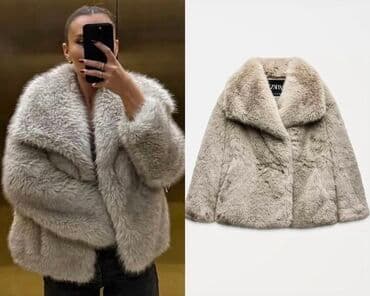 Kürk, Zara, S, rəng - Boz lalafo.az -da Kürk, Zara, S, rəng - Boz