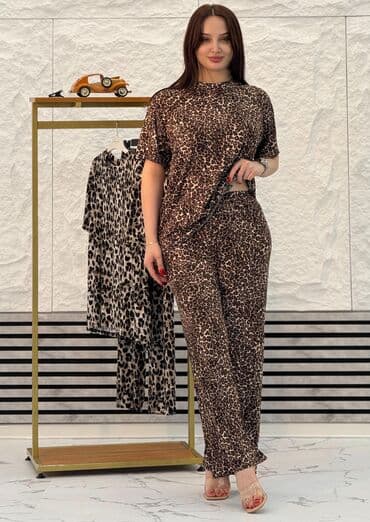 Leopar naxışlı iki hissəli qadın dəsti - Tərkib: yüngül və elastik lalafo.az -da Leopar naxışlı iki hissəli qadın dəsti - Tərkib: yüngül və elastik