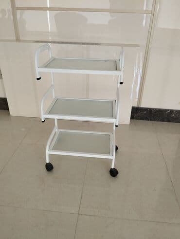 Mağaza arabaları: Rulonlu 3 rəfli servis/saxlama arabası Çox az işlənib, hər rəfin lalafo.az -da — 1 Mağaza arabaları: Rulonlu 3 rəfli servis/saxlama arabası Çox az işlənib, hər rəfin — 1