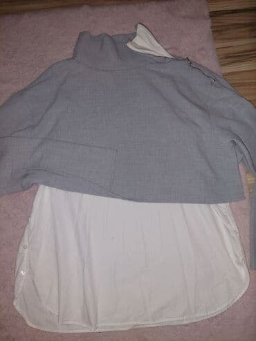 Sviter, Zara, One size, rəng - Boz lalafo.az -da Sviter, Zara, One size, rəng - Boz