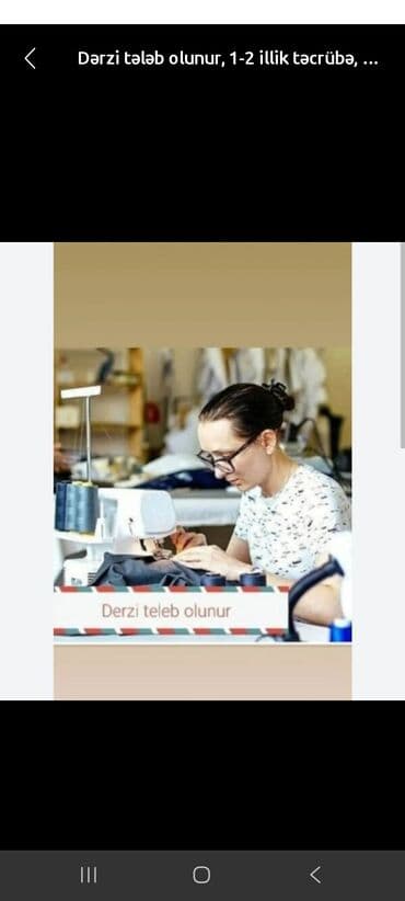 Tikiş sexinə təcrübəli. tikişçilər lazımdır. ünvan Azadlıq lalafo.az -da Tikiş sexinə təcrübəli. tikişçilər lazımdır. ünvan Azadlıq