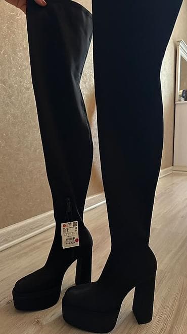 Zara qadın uzun çəkmə – dizdən yuxarı “over-the-knee” model - Rəng lalafo.az -da Zara qadın uzun çəkmə – dizdən yuxarı “over-the-knee” model - Rəng