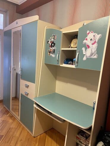 Oğlan və qız üçün, İşlənmiş, 2 təknəfərlik çarpayı, Yazı masası, Dolab, 2 tumba lalafo.az -da Oğlan və qız üçün, İşlənmiş, 2 təknəfərlik çarpayı, Yazı masası, Dolab, 2 tumba