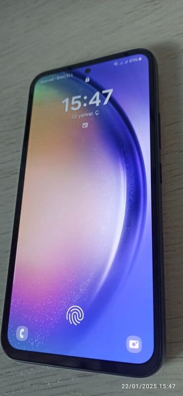 Samsung Galaxy A54 5G, 256 GB, rəng - Qara, Sensor, Barmaq izi, İki sim kartlı lalafo.az -da Samsung Galaxy A54 5G, 256 GB, rəng - Qara, Sensor, Barmaq izi, İki sim kartlı