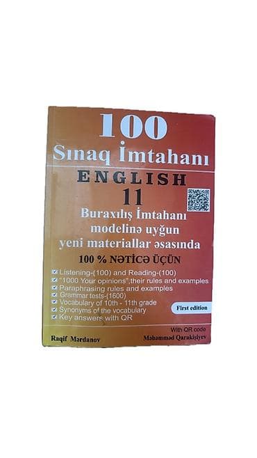 Məhsul: 100 Sınaq İmtahanı – English 11 (First edition) Təsvir: - at lalafo.az Məhsul: 100 Sınaq İmtahanı – English 11 (First edition) Təsvir: -